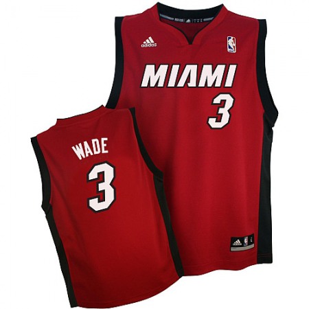 Revolution 30 Heat #3 Dwyane Wade Red Stitched NBA Jersey