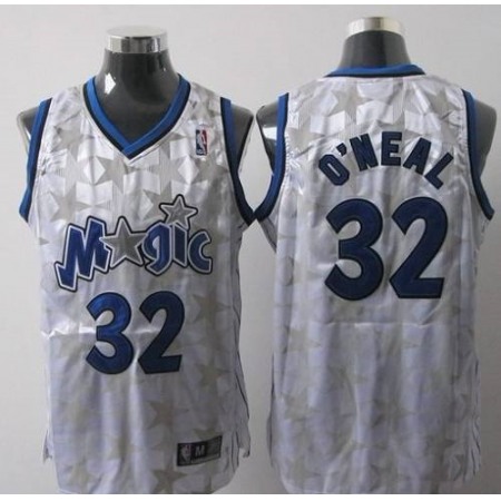 Magic #32 Shaquille O'Neal White Star Limited Edition Stitched NBA Jersey