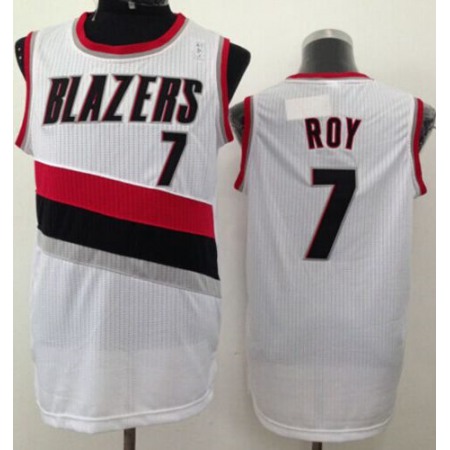 Revolution 30 Blazers #7 Brandon Roy White Stitched NBA Jersey