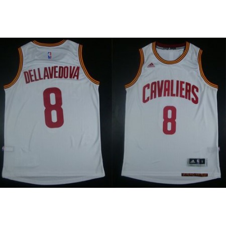 Revolution 30 Cavaliers #8 Matthew Dellavedova White Stitched NBA Jersey