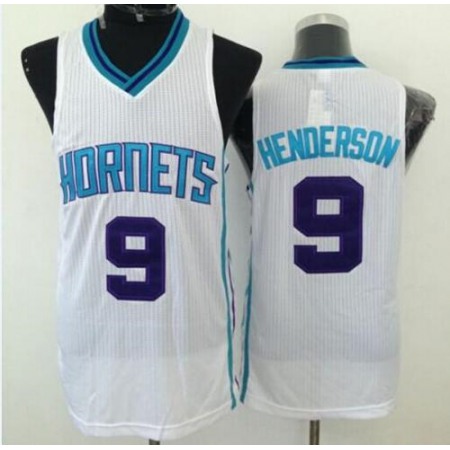 Revolution 30 Hornets #9 Gerald Henderson White Stitched NBA Jersey