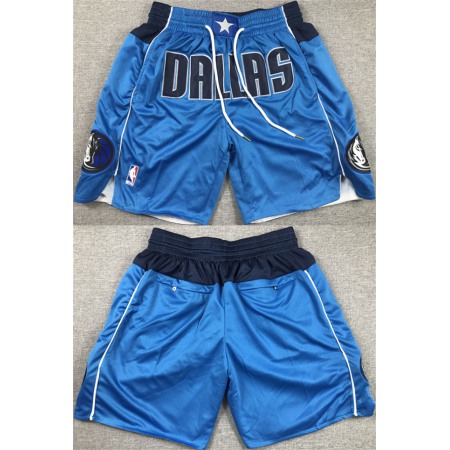 Men's Dallas Mavericks Blue Shorts (Run Small)