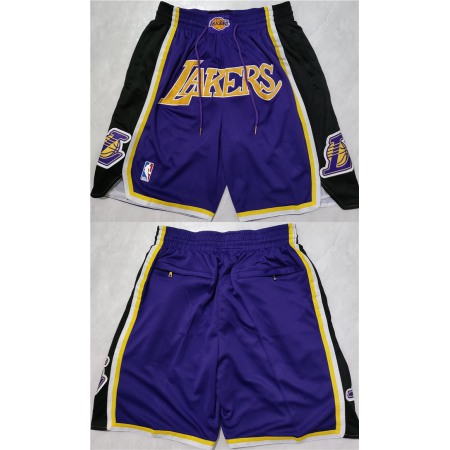 Men's Los Angeles Lakers Purple Shorts (Run Small)