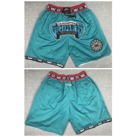 Men's Memphis Grizzlies Teal Shorts (Run Small)