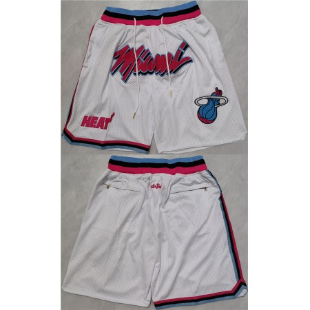 Men's Miami Heat 2022/23 White Shorts (Run Small)