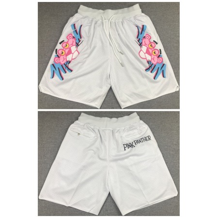 Men's Miami Heat White 'Pink Panther' Shorts (Run Small)