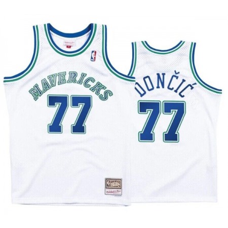 Toddlers Dallas Mavericks #77 Luka Doncic White Swingman Stitched Basketball Jersey