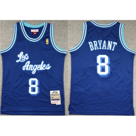 Youth Los Angeles Lakers #8 Kobe Bryant Blue Stitched Basketball Jersey