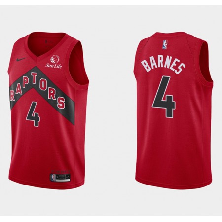 Youth Toronto Raptors #4 Scottie Barnes Red Icon Edition Stitched Basketball Jersey