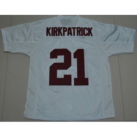 Crimson Tide #21 Dre Kirkpatrick White Stitched NCAA Jersey