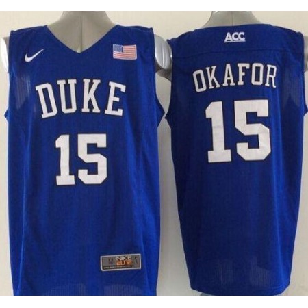 Blue Devils #15 Jahlil Okafor Royal Blue Basketball Elite Stitched NCAA Jersey