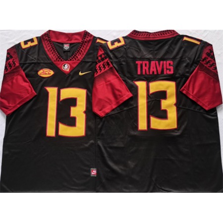 Florida State Seminoles Black #13 Travis Black Stitched Jersey