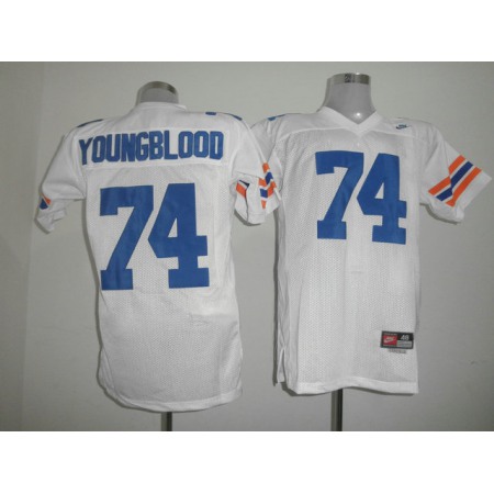 Gators #74 Jack Youngblood White Stitched NCAA Jersey