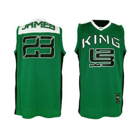 Fighting Irish #23 Lebron James Green Basketball Throwback Stitched NCAA Jersey