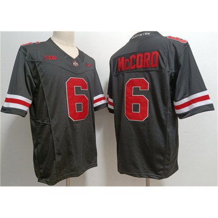 Men's Ohio State Buckeyes #6 Kyle McCord Black 2023 F.U.S.E. Limited Stitched Jersey