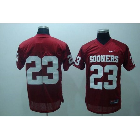 Sooners #23 Allen Patrick Red Stitched NCAA Jersey