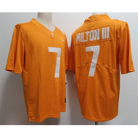 Men's Tennessee Volunteers Irish #7 Joe Milton III Orange Stitched Jersey