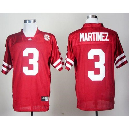 Cornhuskers #3 Taylor Martinez Red Stitched NCAA Jersey