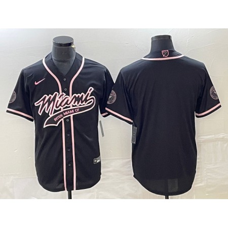 Men's Inter Miami CF Blank Black Cool Base Stitched Jersey