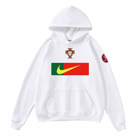 Men's Portugal World Cup Soccer Hoodie White 001