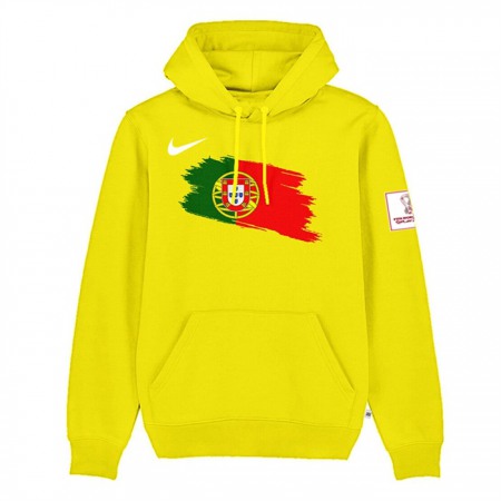 Men's Portugal Yellow 2022 FIFA World Cup Soccer Hoodie