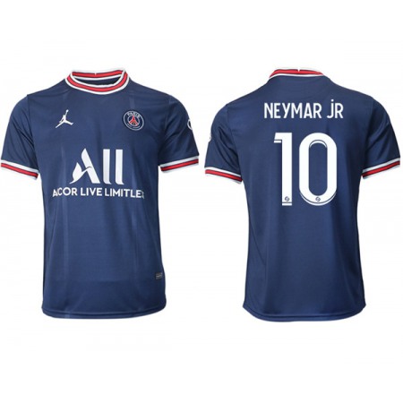 Men's Paris Saint-Germain #10 Neymar Jr Navy Soccer Away Jersey