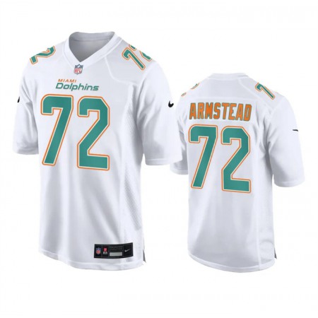 Men's Miami Dolphins #72 Terron Armstead White Fashion Vapor Untouchable Stitched Football Jersey