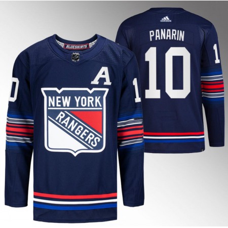 Men's New York Rangers #10 Artemi Panarin Navy Stitched Jersey