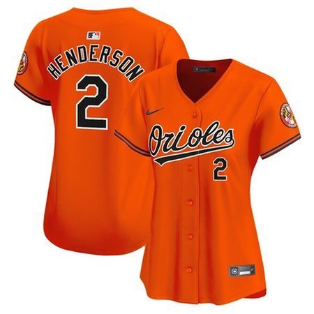 Women's Baltimore Orioles Gunnar Henderson Nike Orange Home Limited Player Jersey