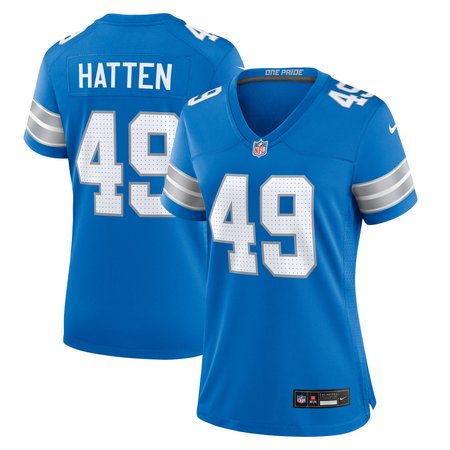 Women's Detroit Lions Hogan Hatten Nike Blue Game Jersey