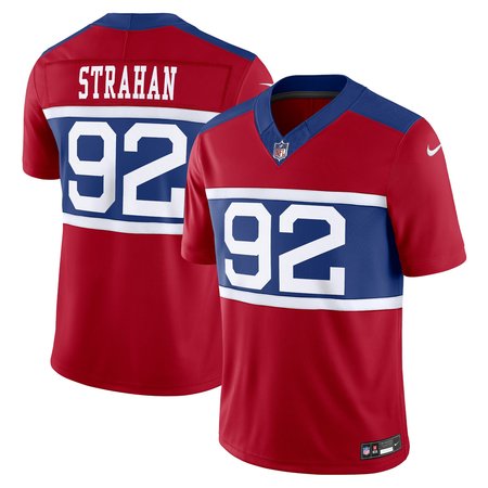 Men's New York Giants Michael Strahan Nike Century Red Alternate Vapor F.U.S.E. Retired Player Limited Jersey