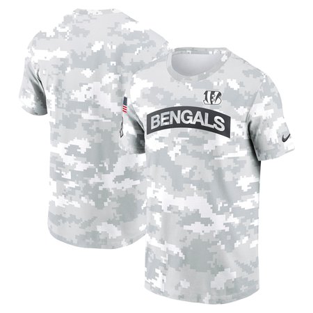 Men's Cincinnati Bengals Nike Arctic Camo 2024 Salute To Service Performance T-Shirt