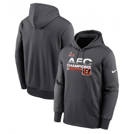 Men's Cincinnati Bengals 2022 Black AFC Champions Pullover Hoodie