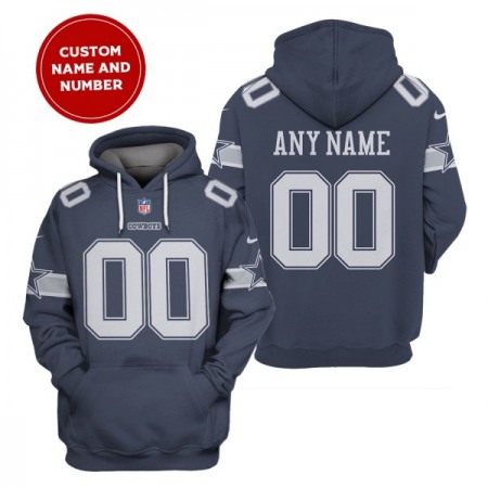 Men's Dallas Cowboys Active Player Custom 2021 Navy Pullover Hoodie