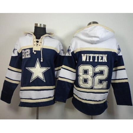 Nike Cowboys #82 Jason Witten Blue Sawyer Hoodie Sweatshirt NFL Hoodie