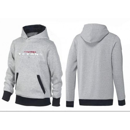 Houston Texans English Pullover Hoodie Grey & Black