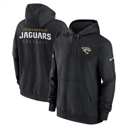 Men's Jacksonville Jaguars Black Sideline Club Fleece Pullover Hoodie