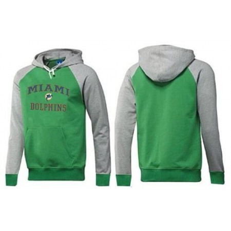 Miami Dolphins Heart & Soul Pullover Hoodie Green & Grey