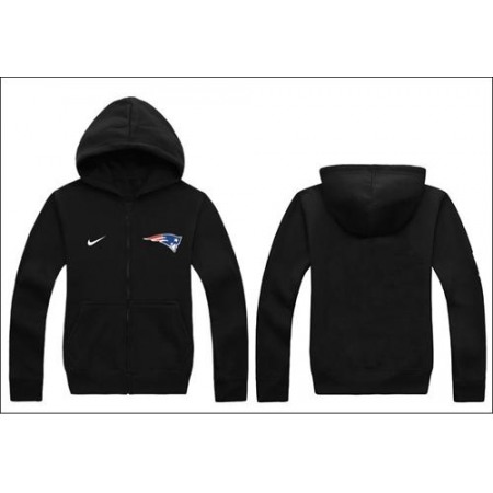 Nike New England Patriots Authentic Logo Hoodie Black