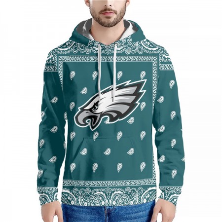 Men's Philadelphia Eagles Green Pullover Hoodie