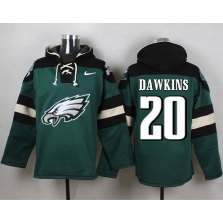 Nike Eagles #20 Brian Dawkins Midnight Green Player Pullover NFL Hoodie