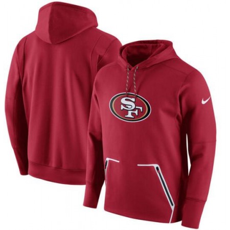 Men's Nike San Francisco 49ers Scarlet Champ Drive Vapor Speed Pullover Hoodie