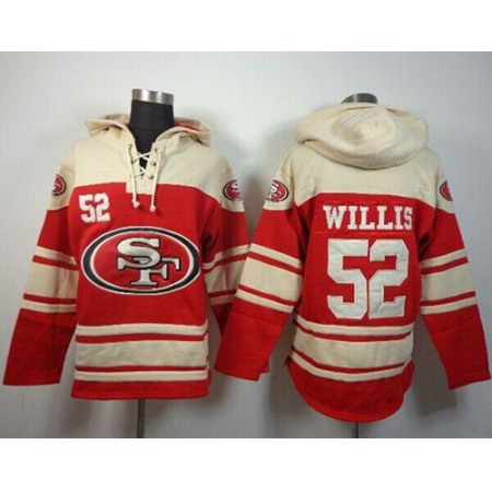 Nike 49ers #52 Patrick Willis Red Sawyer Hoodie Sweatshirt NFL Hoodie