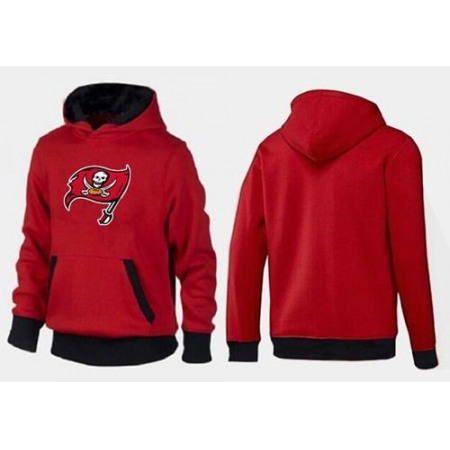 Tampa Bay Buccaneers Logo Pullover Hoodie Red & Black