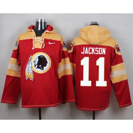 Nike Redskins #11 DeSean Jackson Burgundy Red Player Pullover NFL Hoodie