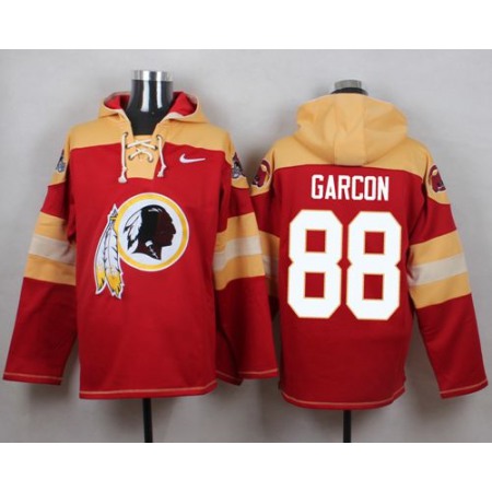 Nike Redskins #88 Pierre Garcon Burgundy Red Player Pullover NFL Hoodie