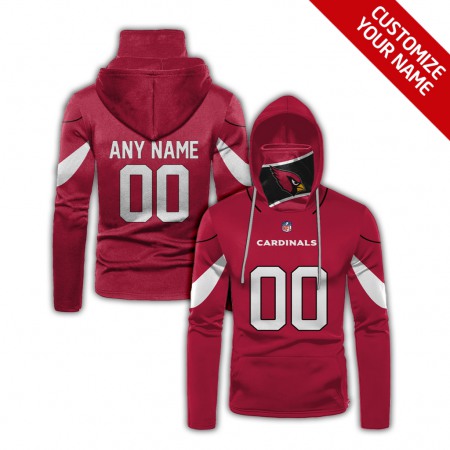 Men's Arizona Cardinals 2020 Red Customize Hoodie Mask