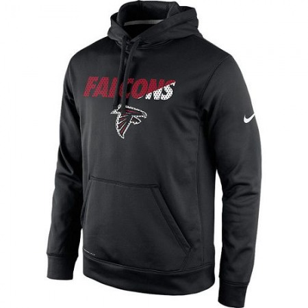 Men's Atlanta Falcons Nike Black Kick Off Staff Performance Pullover Hoodie