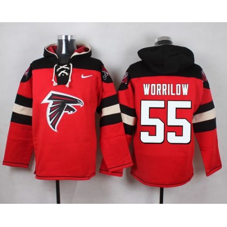 Nike Falcons #55 Paul Worrilow Red Player Pullover NFL Hoodie