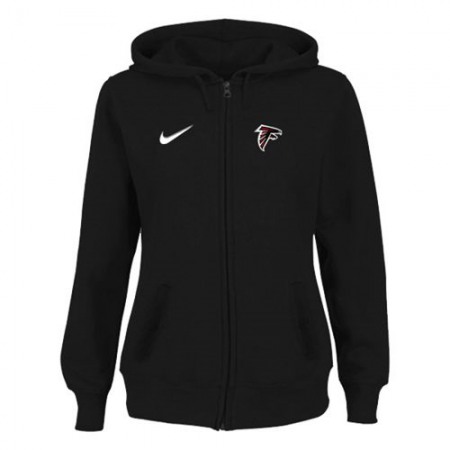 Women's Atlanta Falcons Stadium Rally Full Zip Hoodie Black